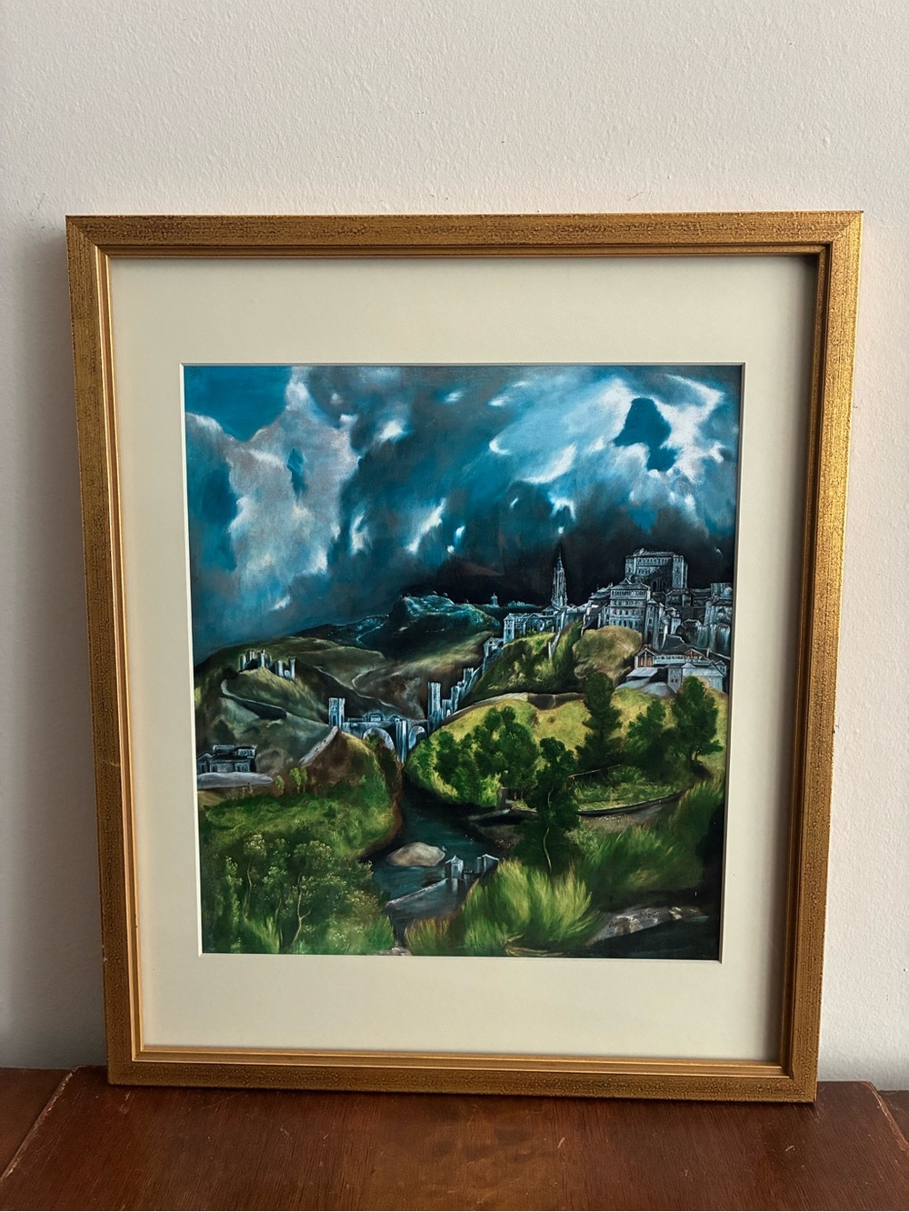 El Greco View of Toledo Framed Print 13x15.5 Spanish Landscape Gallery Wall Art